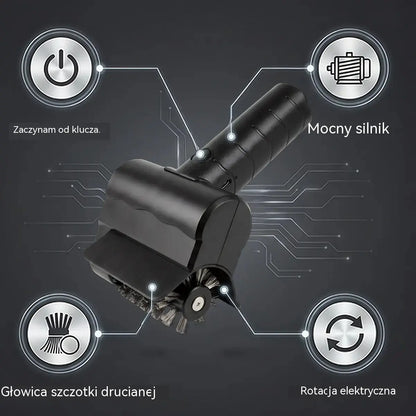🔋🧹 Bezprzewodowa elektryczna szczotka do czyszczenia grilla – bateria litowa, wielofunkcyjna i łatwa w użyciu 🔥🍖
