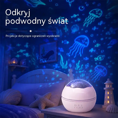 🌠✨Projektor gwieździstego nieba, lampka nocna ⎜ Obrotowa lampa LED🎁