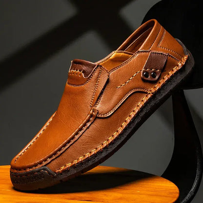 👞Ostatni dzień 50% zniżki【38-48】Luźne skórzane buty codzienne męskie, miękka podeszwa dla wygody, ortopedyczna konstrukcja, łatwe zakładanie i zdejmowanie
