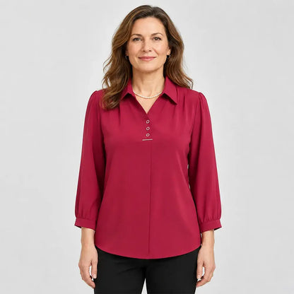💓👚【Oferta ograniczona czasowo】Koszula szyfonowa, swobodny, nowoczesny styl