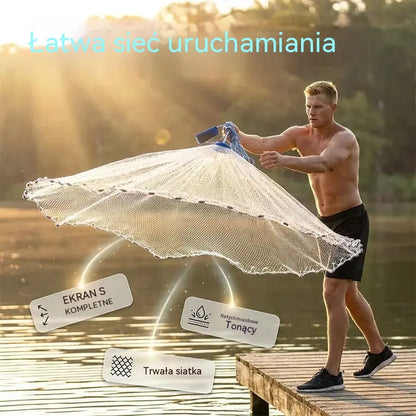 🎣 50% ZNIŻKI PRZEZ OGRANICZONY CZAS! ✨ Siatka łatwa w zarzucaniu: wytrzymała siatka, szybko tonąca, uniwersalna 🌊