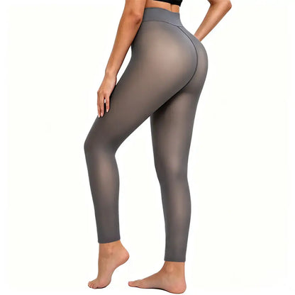 【XS-4XL】Damskie legginsy 7/8 w dużych rozmiarach – ocieplane, grube, ciepłe, dopasowane, wąskie nogawki