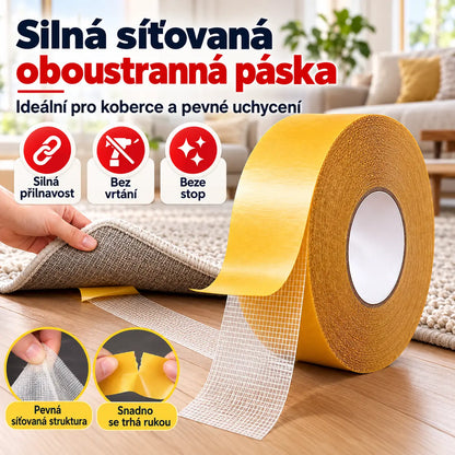 【5 μέτρα】1 τεμάχιο 24 ευρώ👍Διπλής όψης πολυλειτουργική ταινία πλέγματος, ισχυρή πρόσφυση χωρίς να αφήνει υπολείμματα κόλλας