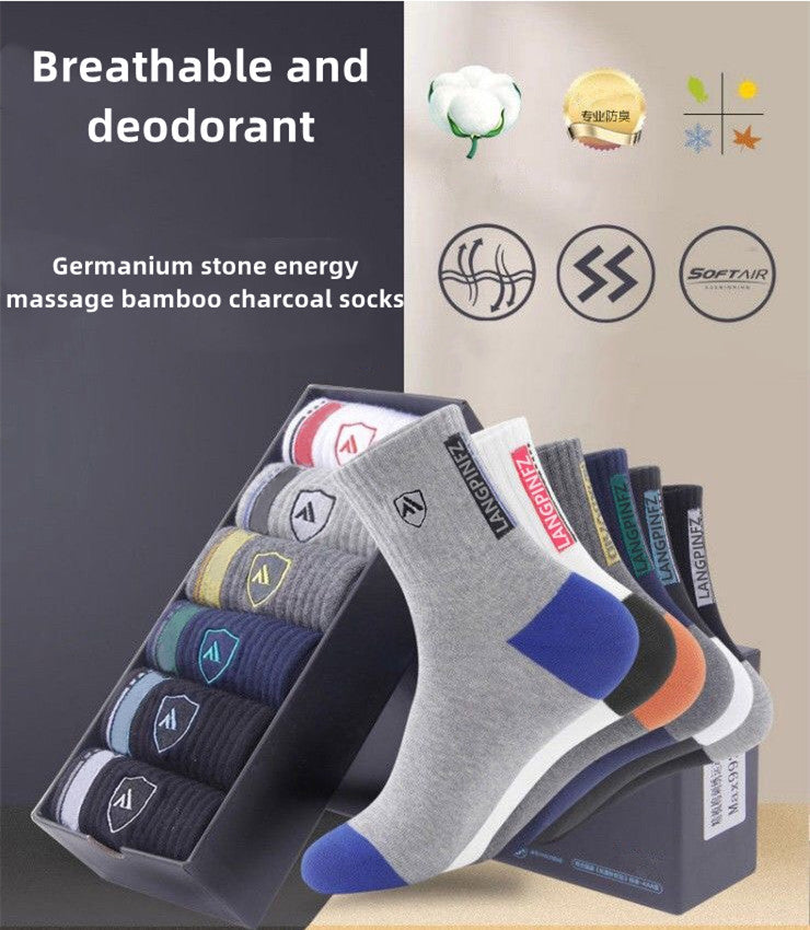 🧦【10 pari】Nove muške pamučne dezodorans čarape koje upijaju znoj