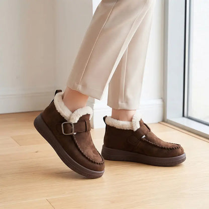【36-41】Damskie buty zimowe typu Birkenstock – ocieplane, z futerkiem, grube, ciepłe, dla mam