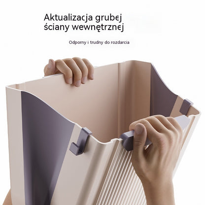 🗑️🚪Wiszący składany kosz na śmieci do kuchni, wiszący kosz na śmieci do drzwi szafek domowych