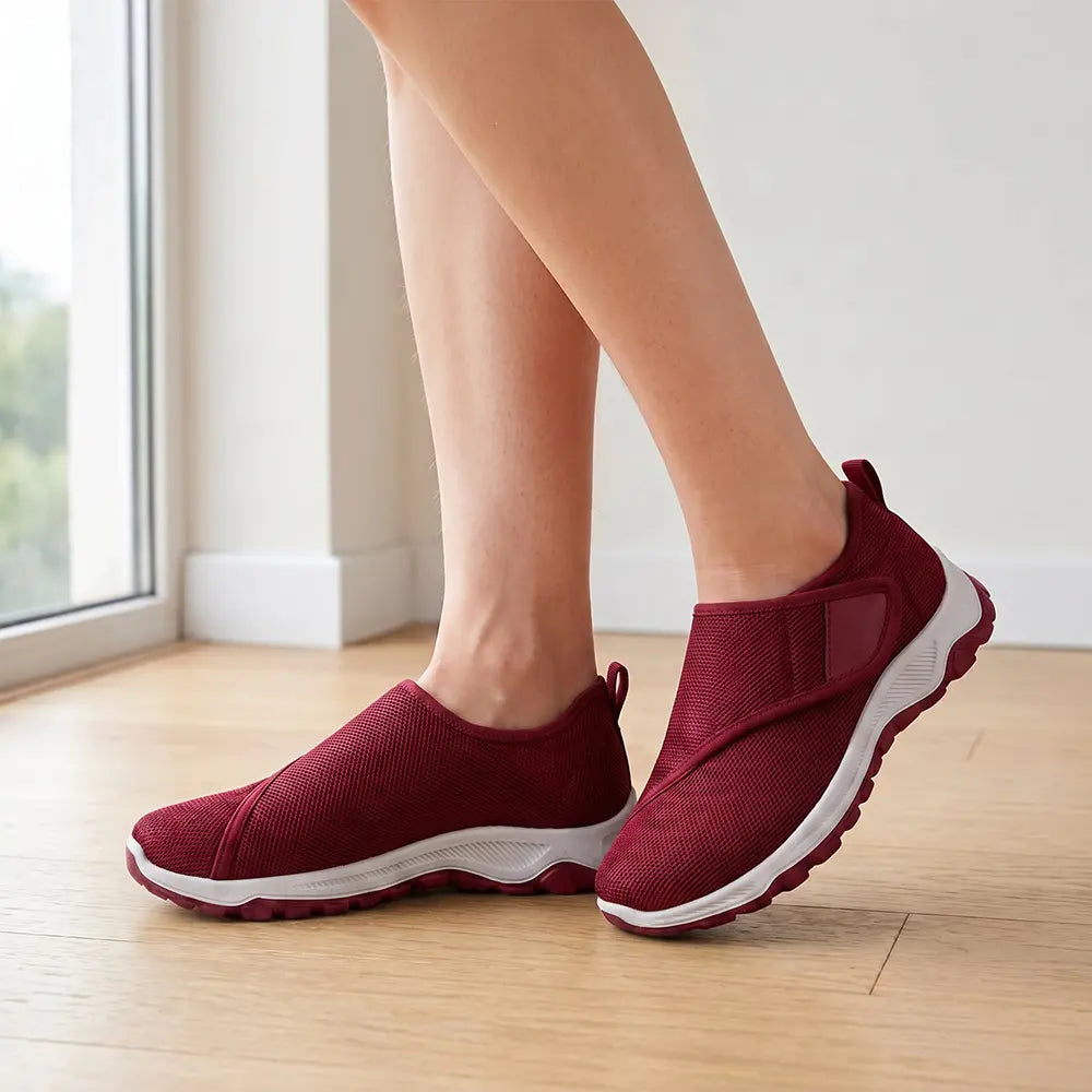 【36-41】👟Uniseksowe trampki z grubą podeszwą i rzepem – wygodne buty do chodzenia dla seniorów – amortyzowane, dopasowane buty sportowe dla par