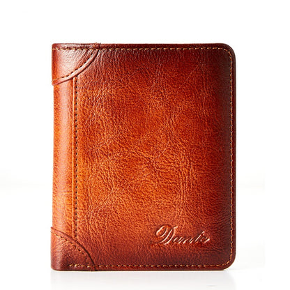 👝✨ Nowy męski portfel antykradzieżowy ze skóry naturalnej