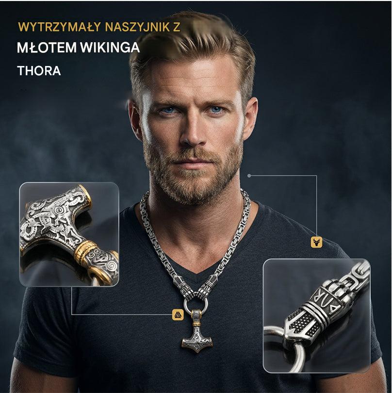 ⚡ 50% zniżki na 🔥 Naszyjnik z młotem wikingów Thora