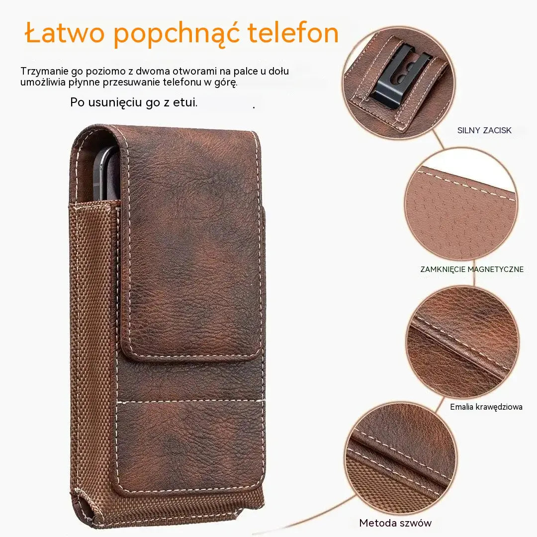 1 sztuka 99zł  🔥 Etui na telefon komórkowy z klipsem do paska – zapięcie magnetyczne, trwałe i z miejscem na kartę