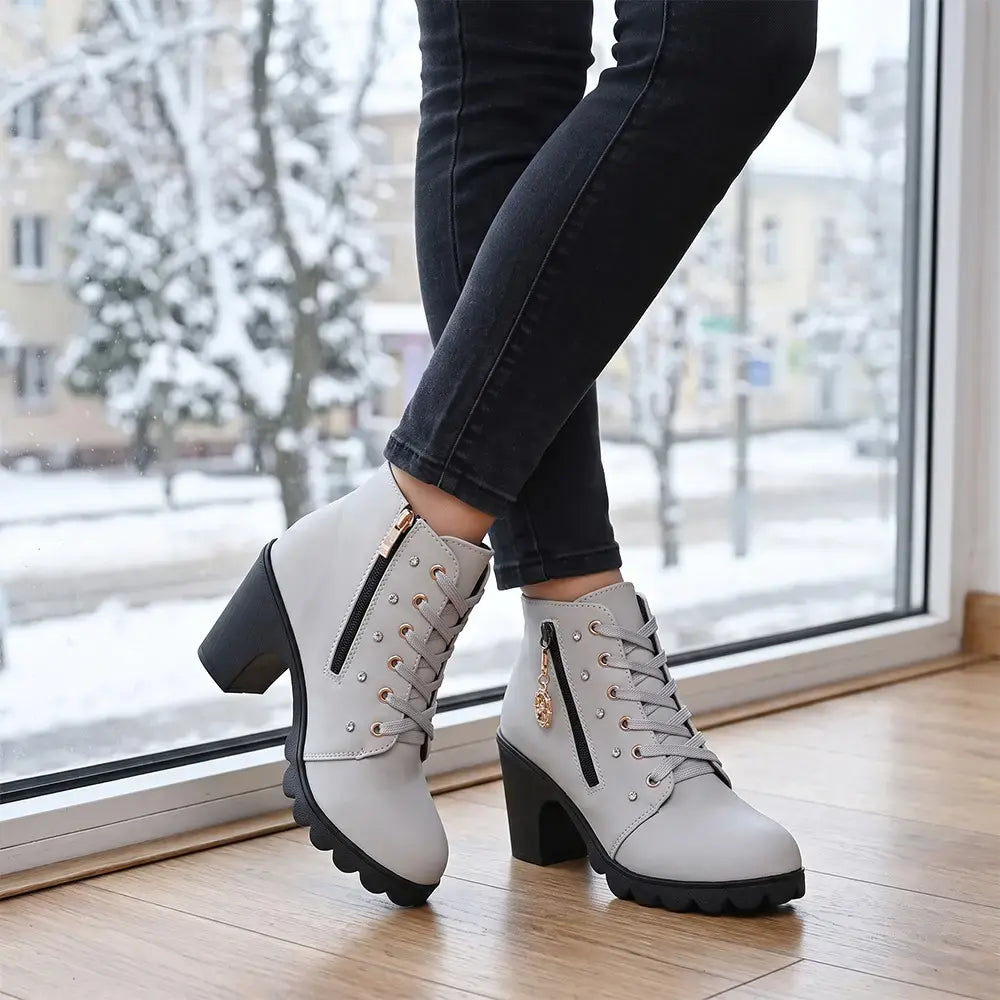 【35-42】2026 Nowe buty damskie na wysokim obcasie z bocznym zamkiem