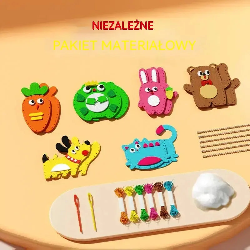 🧵🎁【1 zestaw 99zł】Ciekawy zestaw do szycia ręcznie robionego DIY dla dzieci — Sigur şi liniştitor