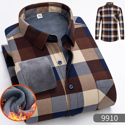 🔥【50% zniżki】1 sztuka 119zł 👔【L-5XL】Ciepła koszula biznesowa z długim rękawem