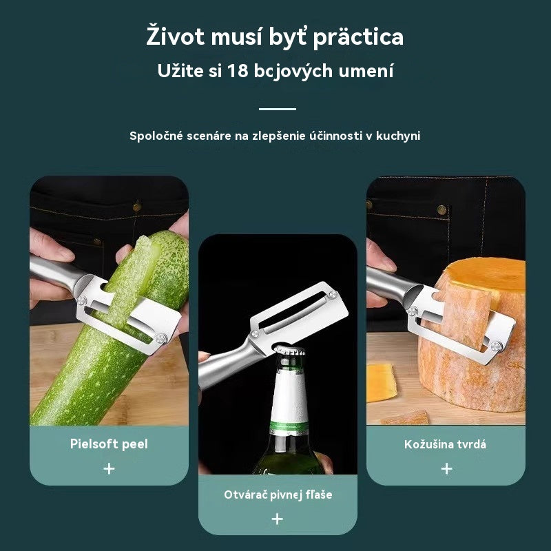 🔥【Kúp 1 kus, 1 kus zadarmo】Škrabka z nehrdzavejúcej ocele so zahusteným povrchom, kuchynský špeciál.
