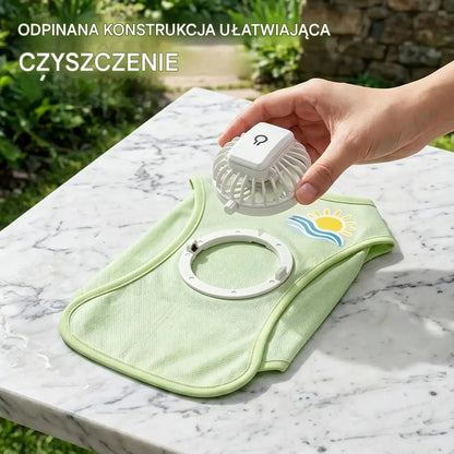 🐶🐱 【XS-3XL】Nowe ubranka dla psów z wentylatorem: Lekka i oddychająca kamizelka z ochroną przeciwsłoneczną na lato, idealna dla małych i średnich psów.