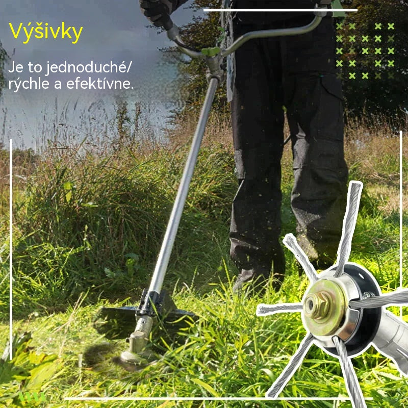 【Dva položky za 21 eur】 Vymeniteľná kosačka na kosačku/krovinorez - Oceľová kosačka na kosenie trávy