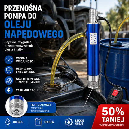 【Elektryczna pompa olejowa】Nowa pompa olejowa Denaqi 21 V z akumulatorem litowym, pompa do oleju i wody o podwójnym zastosowaniu, akumulator litowy