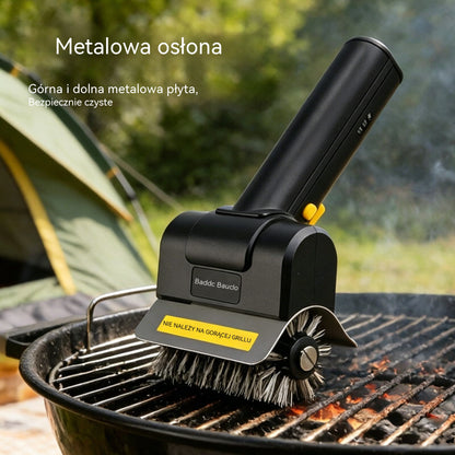 🔋🧹 Bezprzewodowa elektryczna szczotka do czyszczenia grilla – bateria litowa, wielofunkcyjna i łatwa w użyciu 🔥🍖