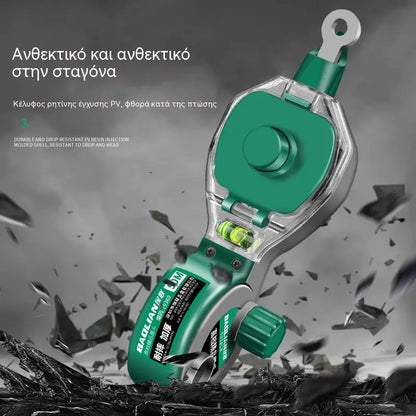 🔥Εργαλεία Ξυλουργικής Ανθεκτικό χειροκίνητο τύμπανο με γραμμή κιμωλίας με ισοπεδωτή