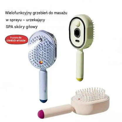Elektryczny opryskiwacz z grzebieniem masującym z poduszką powietrzną