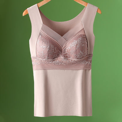 【L-4XL】Δαντελένιο σουτιέν τύπου camisole με εξαιρετικό σχέδιο στην πλάτη· ανασηκώνει και συγκεντρώνει αποτελεσματικά το στήθος, αποτρέποντας τη χαλάρωση ✅【Συνιστάται από γιατρούς】