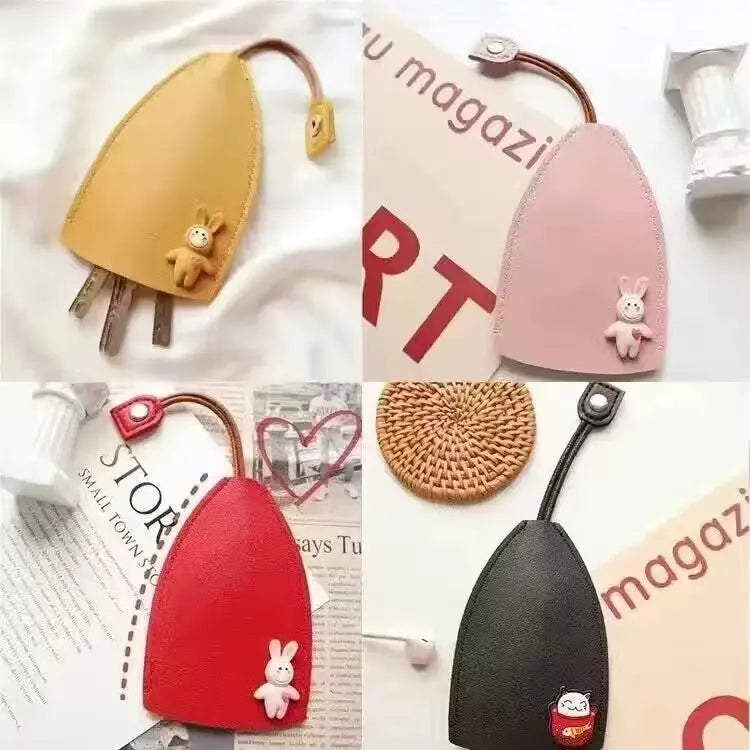 ⏰Αξιολάτρευτη θήκη/μπρελόκ σε σχήμα λαγουδάκι🐇 – Μια βελούδινη θήκη που μπορεί να χωρέσει κλειδιά, κέρματα και κάρτες. Μια εξαιρετική επιλογή δώρου🔑