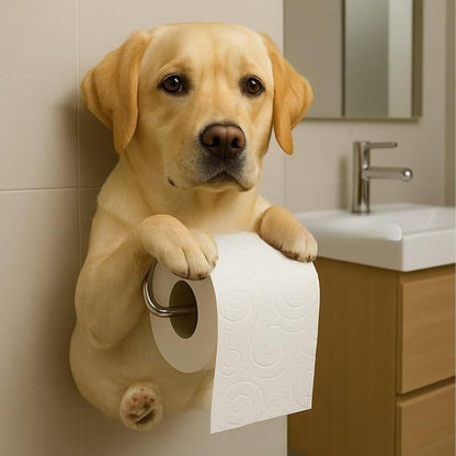🐕 Lindo soporte de papel higiénico con forma de cachorro: ¡práctico y decorativo!