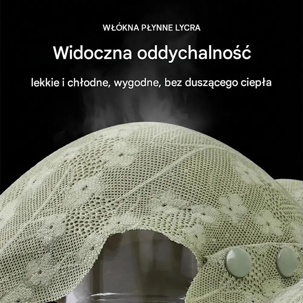 😍【3-częściowy zestaw】1 zestaw 109 złBiustonosz damski bez fiszbin z guzikami z przodu ❤️【40-100 kg】