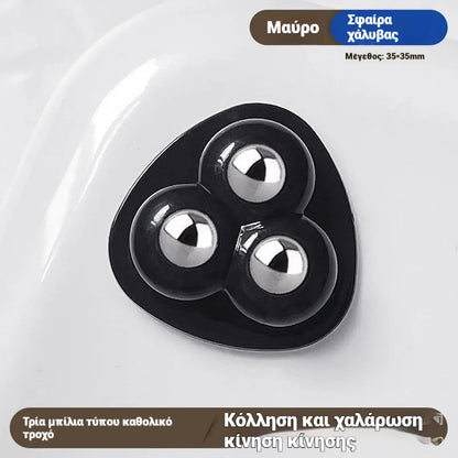 🔥【μεγάλο】【1 σετ 10 τεμαχίων】——29 ευρώ🔥🌟Περιστρεφόμενη τροχαλία 360° με χωρητικότητα φορτίου, τροχαλία γενικής χρήσης για οικιακή χρήση✅