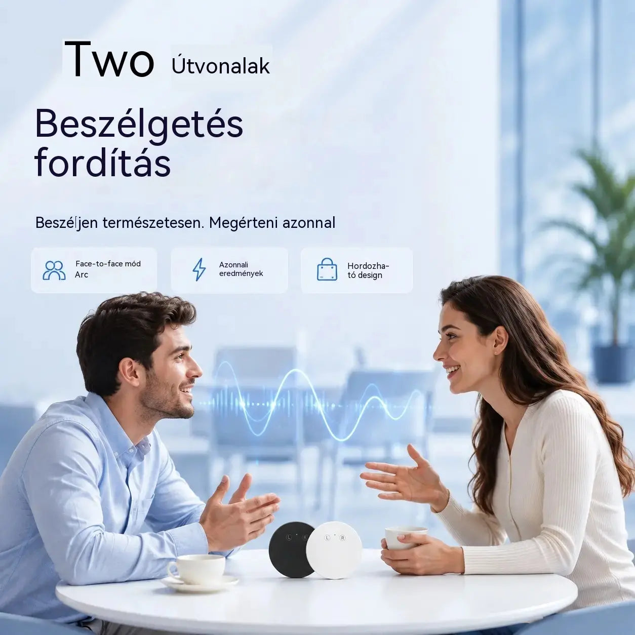 AI nyelvi fordítóeszköz – Valós idejű, kétirányú hangfordító többnyelvű támogatással