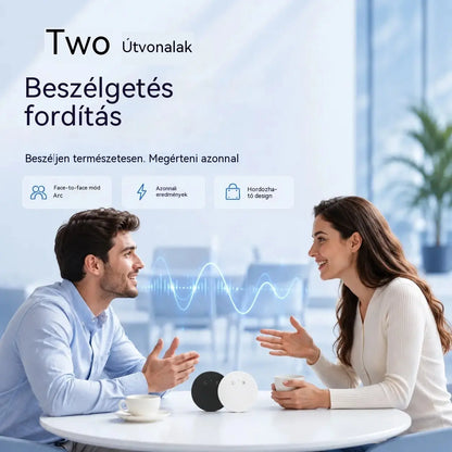 AI nyelvi fordítóeszköz – Valós idejű, kétirányú hangfordító többnyelvű támogatással