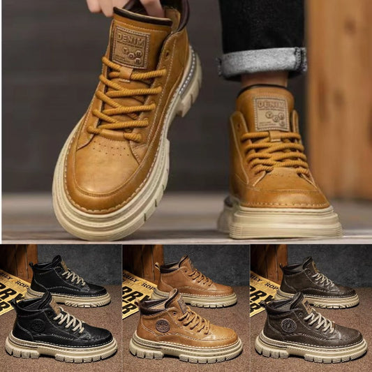 【39-44】💪 Jesenske in zimske retro visoke moške čevlje, retro britanski slog