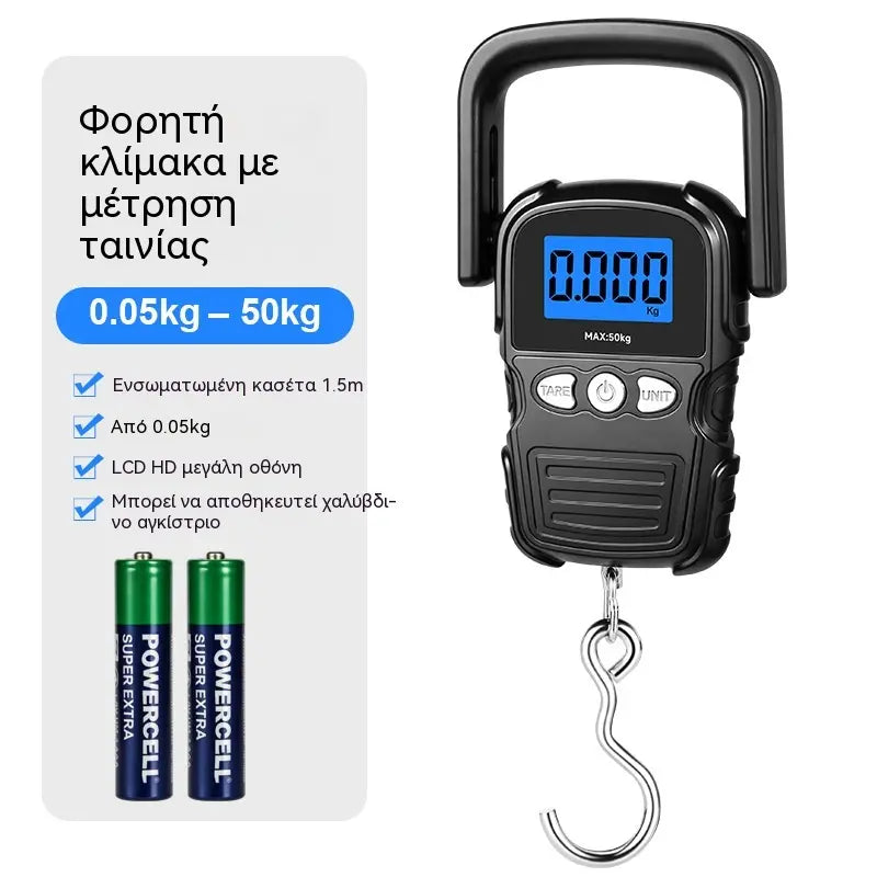 【ένα για 28 ευρώ】🔥 Μίνι φορητή ηλεκτρονική ζυγαριά χωρητικότητας 50 κιλών 😆