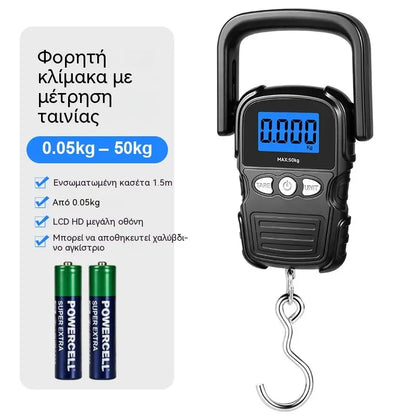 【ένα για 28 ευρώ】🔥 Μίνι φορητή ηλεκτρονική ζυγαριά χωρητικότητας 50 κιλών 😆