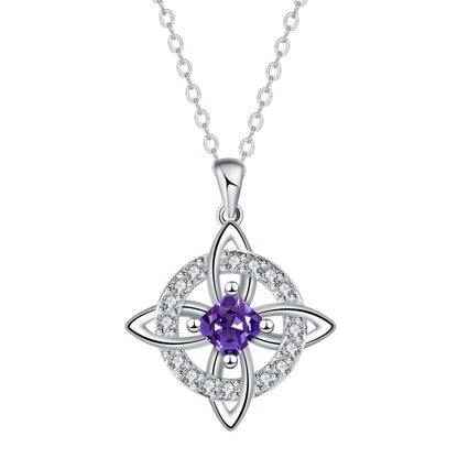 1 sztuka 89zł 🔮Naszyjnik z węzłem czarownicy i kamieniem szlachetnym 🔮💞 Chroń swoich bliskich
