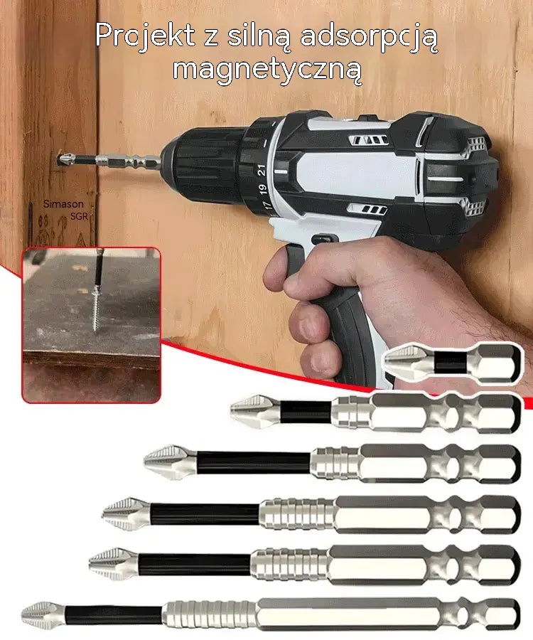 🧰⚒️ 【25-150 mm】Wiertarko-wkrętarka krzyżowa antypoślizgowa, supertwarda magnetyczna wiertarka elektryczna