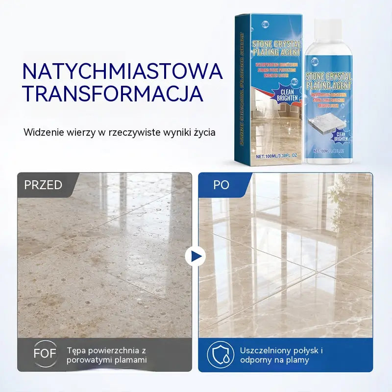 ✨ Środek do czyszczenia i polerowania marmuru – delikatnie czyści, podkreśla połysk, chroni uszczelniony kamień ✨