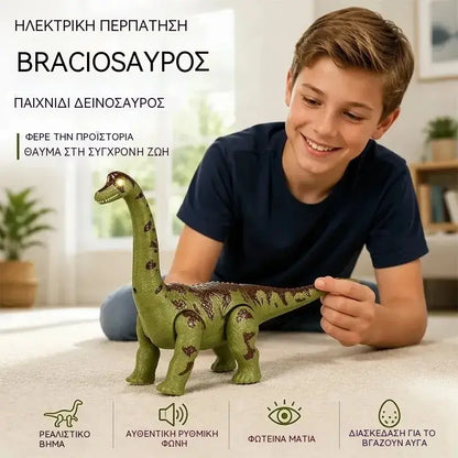 29 ευρώ το τεμάχιο🦕Ηλεκτρικός Βραχιόσαυρος που περπατά: ένα παιχνίδι-δεινόσαυρος με κίνηση, ηχητικά εφέ και μάτια που φωτίζονται με LED.