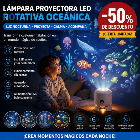 💖🌙¡Lámpara proyector LED giratoria dinámica 2026! ☁️🔥✨