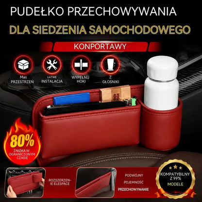 🚗🚗Wielofunkcyjny schowek na fotelik samochodowy z uchwytem na kubek