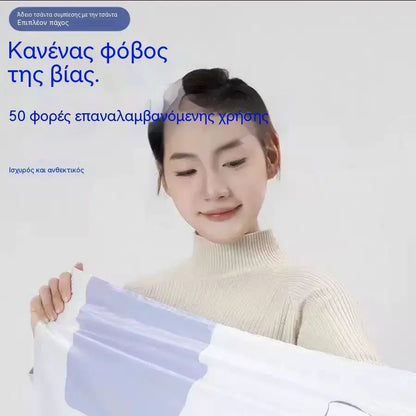 🧳【Σετ 4 τεμαχίων 29€】💨 Μεγάλη, συμπιέσιμη τσάντα αποθήκευσης κενού αέρος: δεν απαιτείται αντλία, στεγανή και ιδανική για εξοικονόμηση χώρου στις βαλίτσες και στο σπίτι ✈️