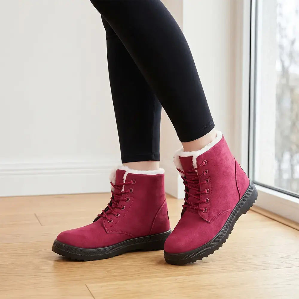 ✨【36-44】Ocieplane polarem, pogrubione zimowe buty typu Martens--Pogrubiona pluszowa podszewka zatrzymująca ciepło jesienią i zimą.