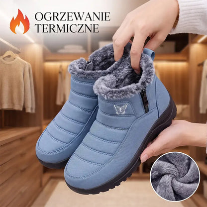 ✨【36-43】Nowe damskie zimowe botki na platformie z haftem – ocieplane polarem, pogrubiane i ciepłe