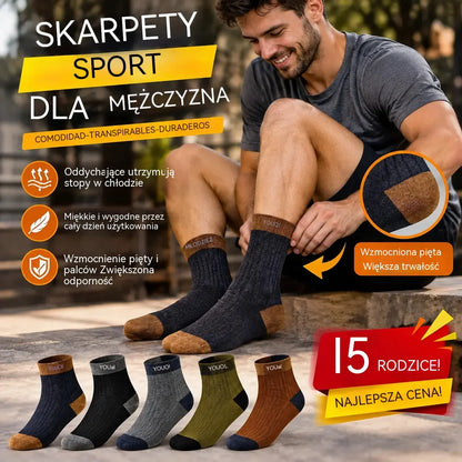 🔥🧦【Kup 5 par, a 5 otrzymasz gratis】✨🎉【Opakowanie 10 par】Nowe miękkie i wygodne skarpetki męskie z czystej bawełny, pochłaniające pot i odporne na zapachy-4178441