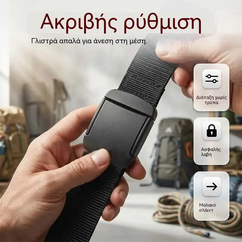 🔥【Μήκος: 130 cm】Τακτική ζώνη ταξιδιού με κρυφή θήκη για χρήματα