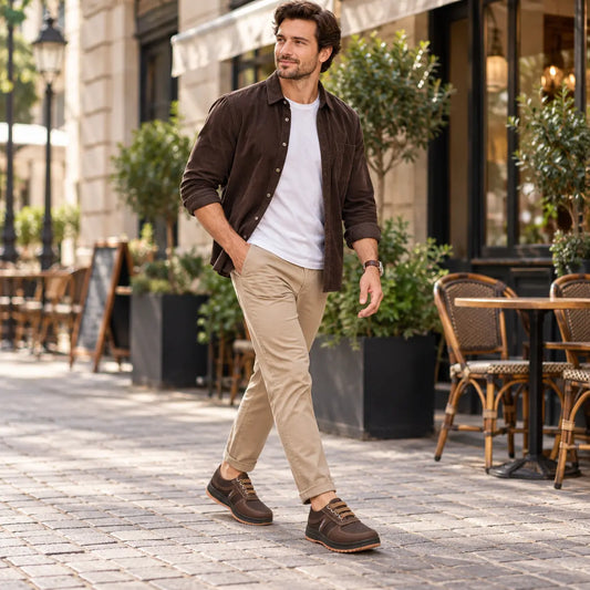 1 para 119 zł.[Rozmiary 38–44] 🔥 Męskie sneakersy – nowe, przewiewne buty w stylu casual. Wygodne i uniwersalne, sprawdzą się zarówno w pracy, jak i na co dzień.
