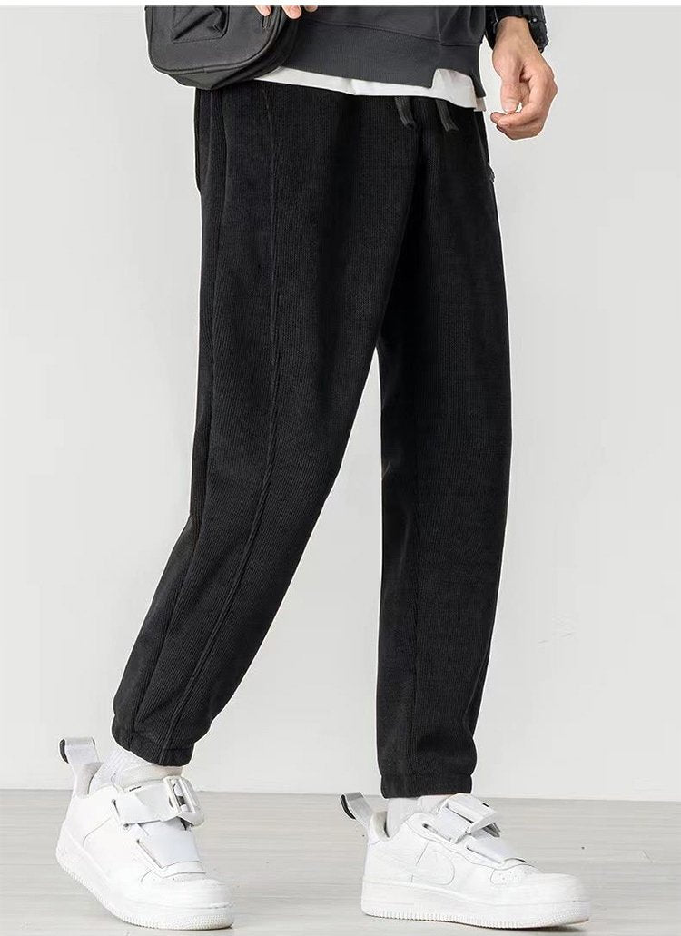 👖【M-5XL】Ανδρική γοητεία!😍 Κομψό και ευέλικτο παντελόνι φόρμας με ρεβέρ
