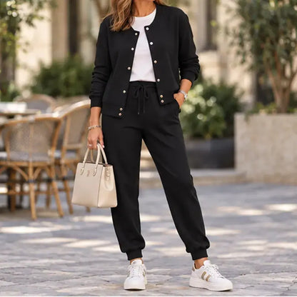 💃【Μπλούζα + Παντελόνι】🧥🌙 Άνετο και κομψό, προσφέρει εξαιρετική άνεση – ένα σετ με μπλούζα και ζακέτα για καθημερινές εμφανίσεις είναι τώρα διαθέσιμο!