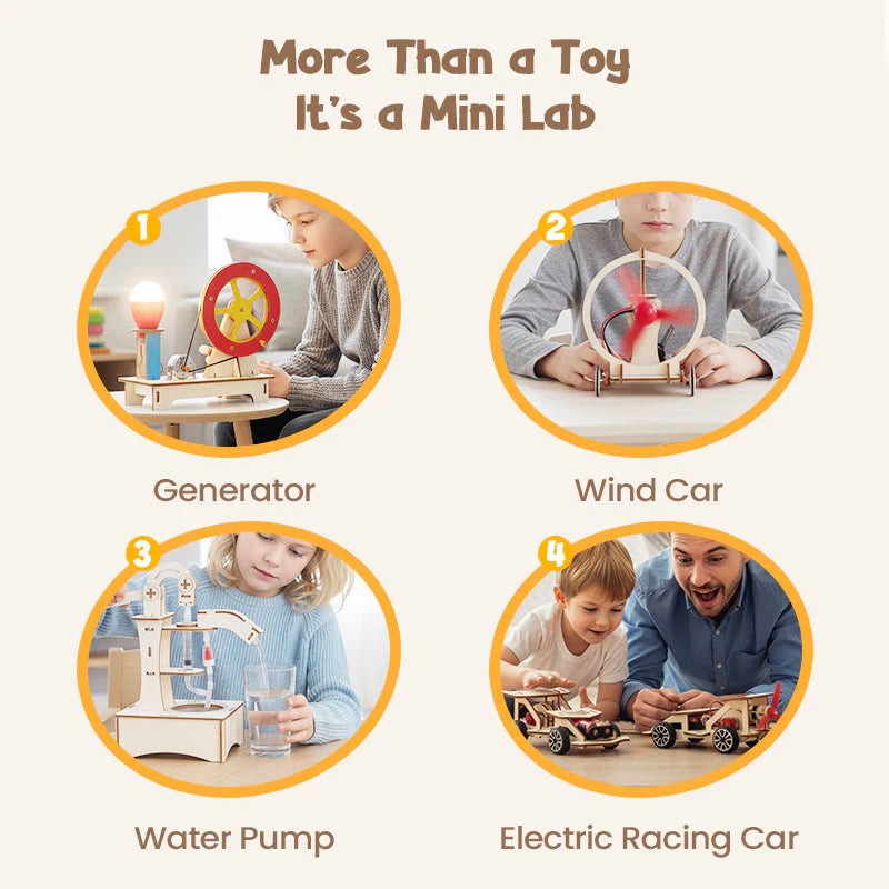 🧩 Juguetes tecnológicos creativos de bricolaje: construye y aprende con componentes electrónicos, educación STEM divertida para niños 🚀📦🧩
