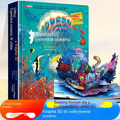 🦖Rycz! Rycz! Książka z wyskakującymi dinozaurami. Książka 3D z zakrętami i zwrotami akcji. Zabawna encyklopedia dinozaurów.